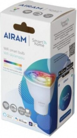 Airam SmartHome PAR16 spotlight, GU10, 345 lm, RGBW, WiFi Airam SmartHome PAR16 spotlight, GU10, 345 lm, RGBW, WiFi