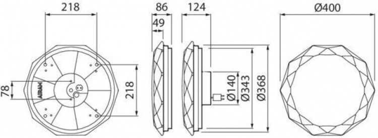 Airam Gaia Starlight ceiling light, 22W, 2700-6500K, white, 40 cm Airam Gaia Starlight ceiling light, 22W, 2700-6500K, white, 40 cm