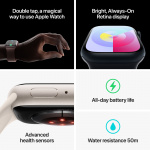 Apple Watch Series 9 (GPS + Cellular) 45 mm Midnight Blue Aluminium Case and Midnight Blue Sport Loop Strap (MRMF3)