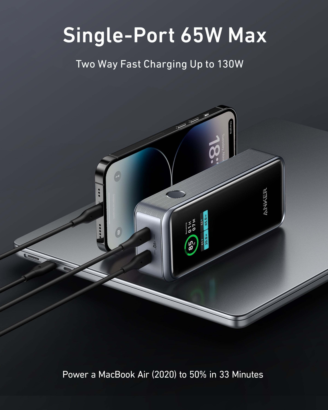 Buy Anker Prime 130W backup power supply, 12000 mAh Buy Anker Prime 130W backup power supply, 12000 mAh