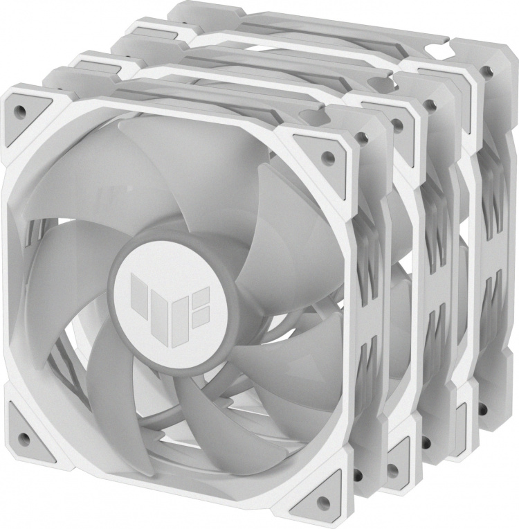 ASUS TUF Gaming TR 120 ARGB PWM fan, 120 mm, white, 3-pack ASUS TUF Gaming TR 120 ARGB PWM fan, 120 mm, white, 3-pack
