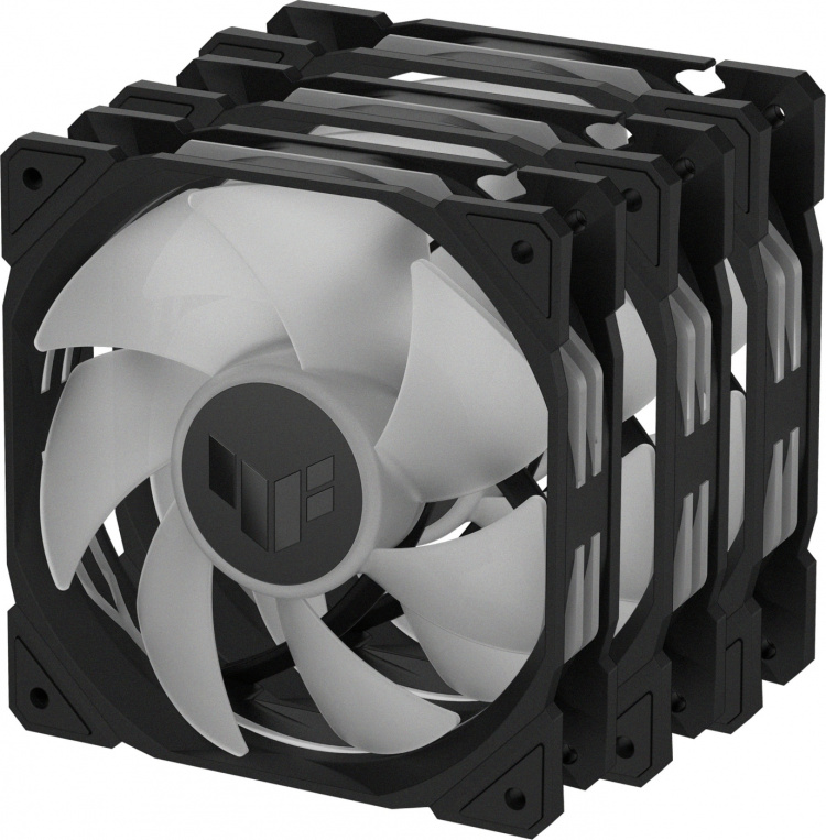 ASUS TUF Gaming TR 120 ARGB PWM fan, 120 mm, black, 3-pack ASUS TUF Gaming TR 120 ARGB PWM fan, 120 mm, black, 3-pack
