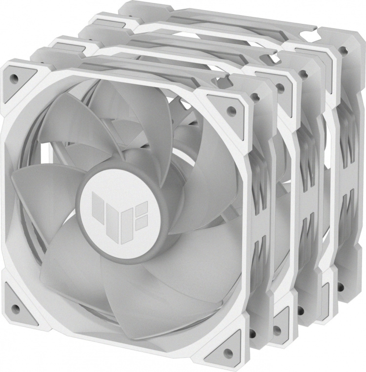 ASUS TUF Gaming TR 120 ARGB Reverse PWM fan, 120 mm, white, 3-pack ASUS TUF Gaming TR 120 ARGB Reverse PWM fan, 120 mm, white, 3-pack