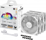 ASUS TUF Gaming TR 120 ARGB Reverse PWM fan, 120 mm, white, 3-pack ASUS TUF Gaming TR 120 ARGB Reverse PWM fan, 120 mm, white, 3-pack