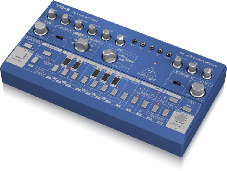 BEHRINGER TD-3-BU synthesizer, blue