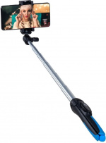 Benro BK15 selfie stick and mini stand, black-blue Benro BK15 selfie stick and mini stand, black-blue