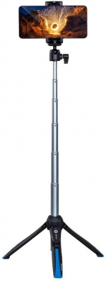 Benro BK15 selfie stick and mini stand, black-blue Benro BK15 selfie stick and mini stand, black-blue