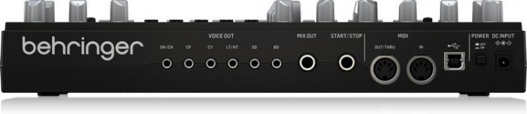 BEHRINGER RD-6 analogue drum machine, black