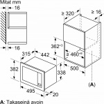 Bosch BFL523MW3 Series 2 microwave, white