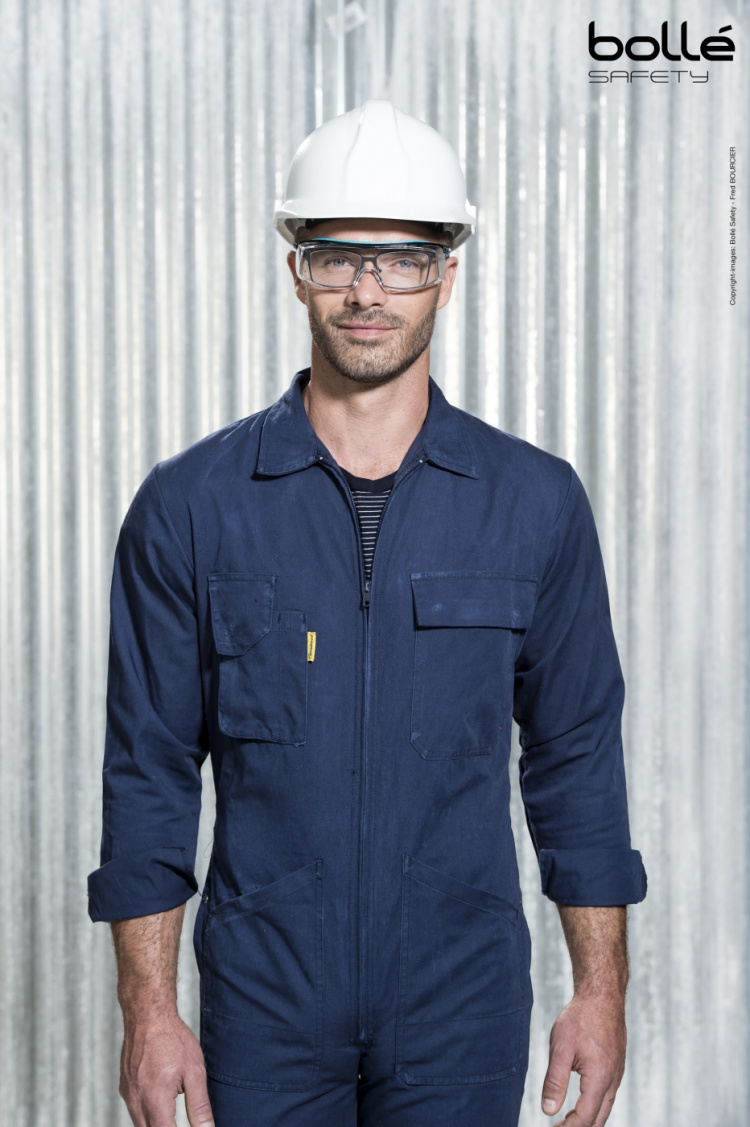 Bollé Tryon OTG goggles, black/blue/clear