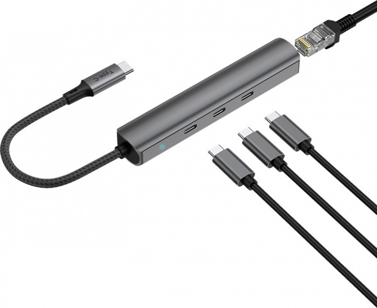 Bluecloud USB-C to USB-C hub and gigabit ethernet adapter Bluecloud USB-C to USB-C hub and gigabit ethernet adapter