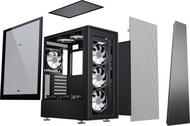 Blackstorm Artemis 3705 ATX case with window, black