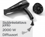 BaByliss D374DE Cordkeeper 2000 hairdryer BaByliss D374DE Cordkeeper 2000 hairdryer