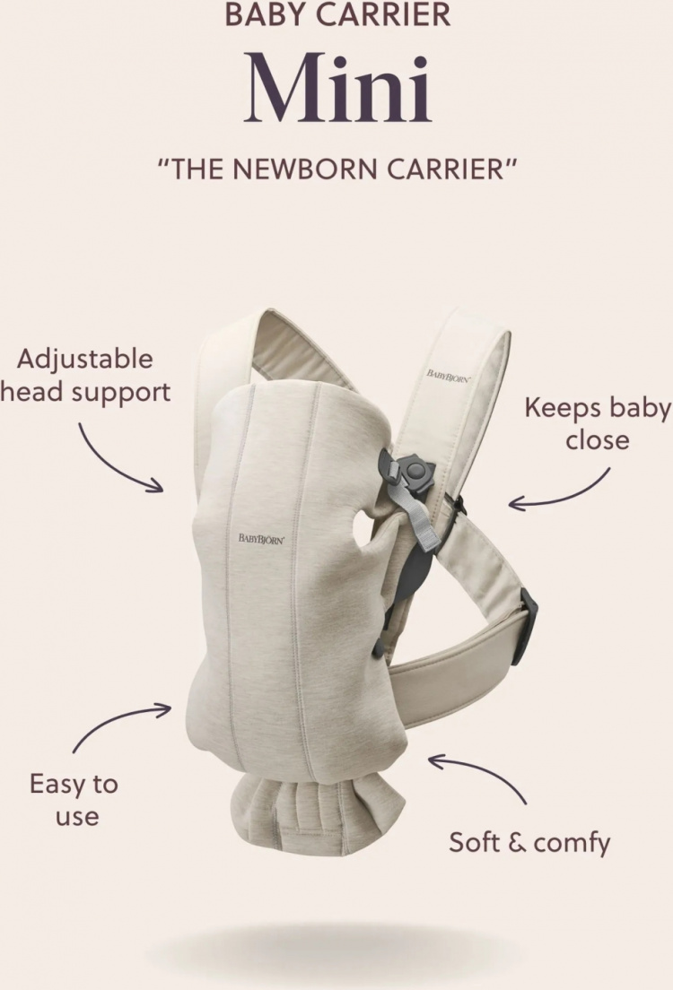 BabyBjörn Mini Woven backpack, dark green