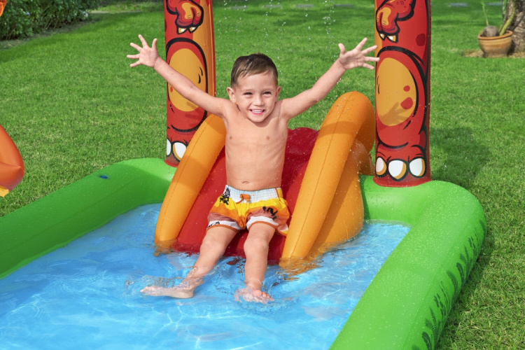 Bestway Jurassic Splash Play Center - swimming pool with slide