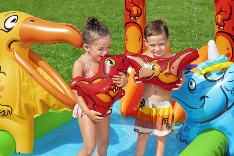 Bestway Jurassic Splash Play Center - swimming pool with slide