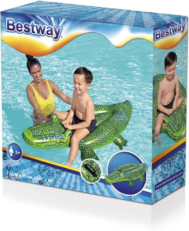 Bestway Buddy Croc Ride On water toy, 152 x 71 cm Bestway Buddy Croc Ride On water toy, 152 x 71 cm
