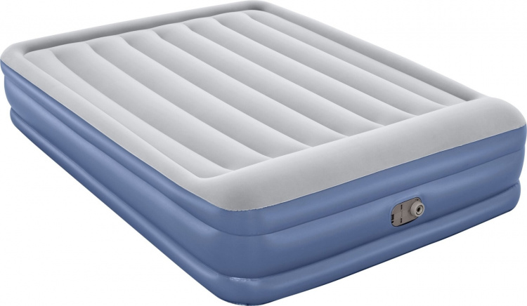 Bestway Tritech™ Air Mattress Queen air-filled spare bed, built-in pump, 203 x 152 x 46 cm