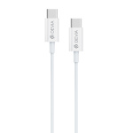 Devia cable Smart EC042 PD USB-C - USB-C 60W 3A white Devia cable Smart EC042 PD USB-C - USB-C 60W 3A white