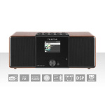 TELESTAR DIRA S32i CD EWF Multifunctional Stereo Radio with CD Player DAB+ / FM / Internet / Bluetooth Wood