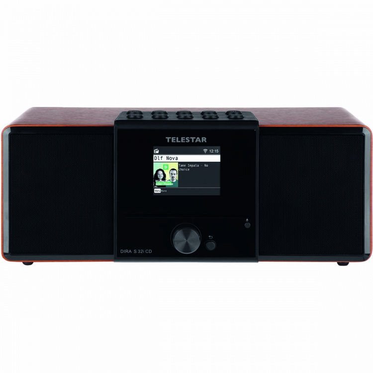 TELESTAR DIRA S32i CD EWF Multifunctional Stereo Radio with CD Player DAB+ / FM / Internet / Bluetooth Wood