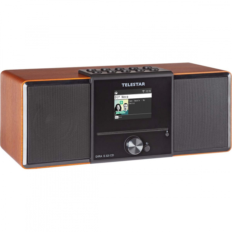 TELESTAR DIRA S32i CD EWF Multifunctional Stereo Radio with CD Player DAB+ / FM / Internet / Bluetooth Wood