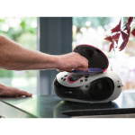 Lenco Portable FM Radio CD and USB player Pink Lenco Portable FM Radio CD and USB player Pink