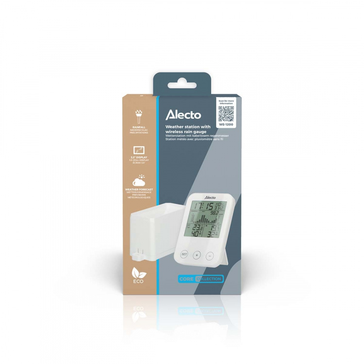 Alecto Weather station with wireless sensor Black / Grey