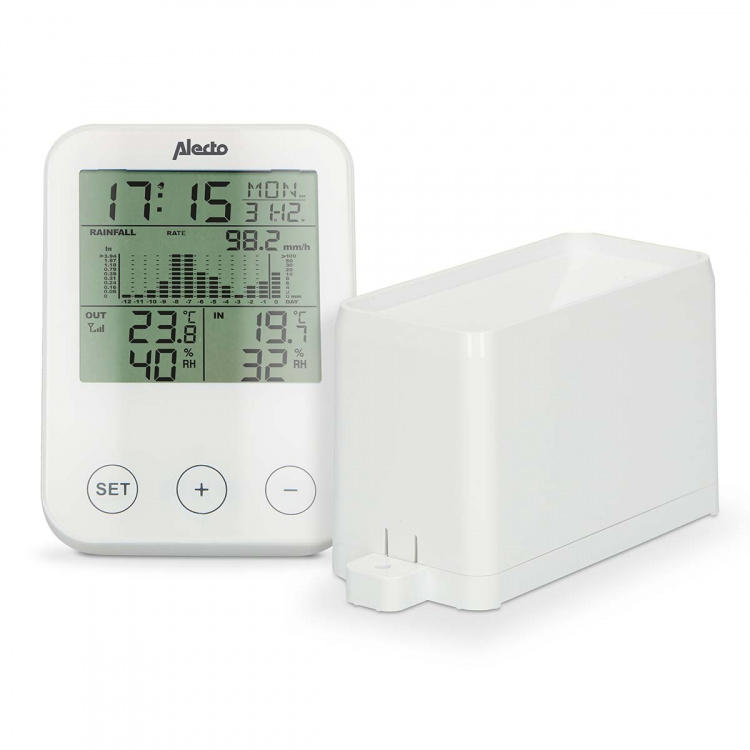 Alecto Weather station with wireless sensor Black / Grey