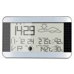 Alecto Weather station with wireless sensor Silver