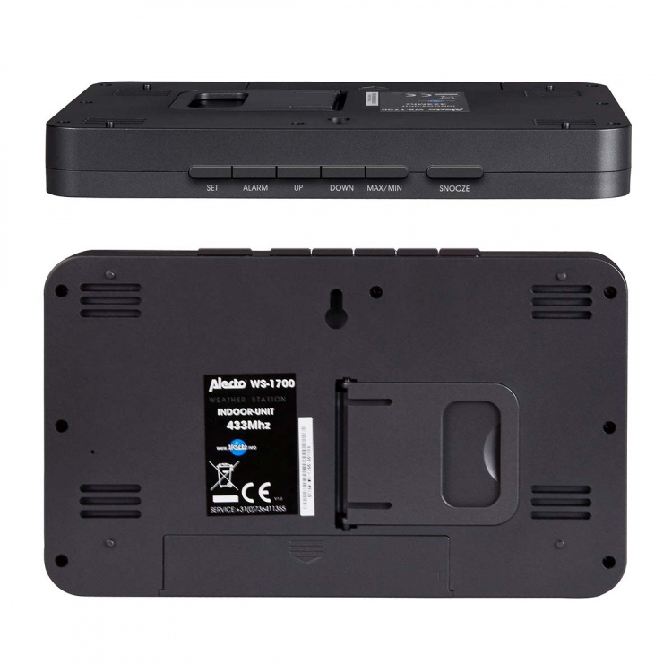 Alecto Weather station with wireless sensor Silver