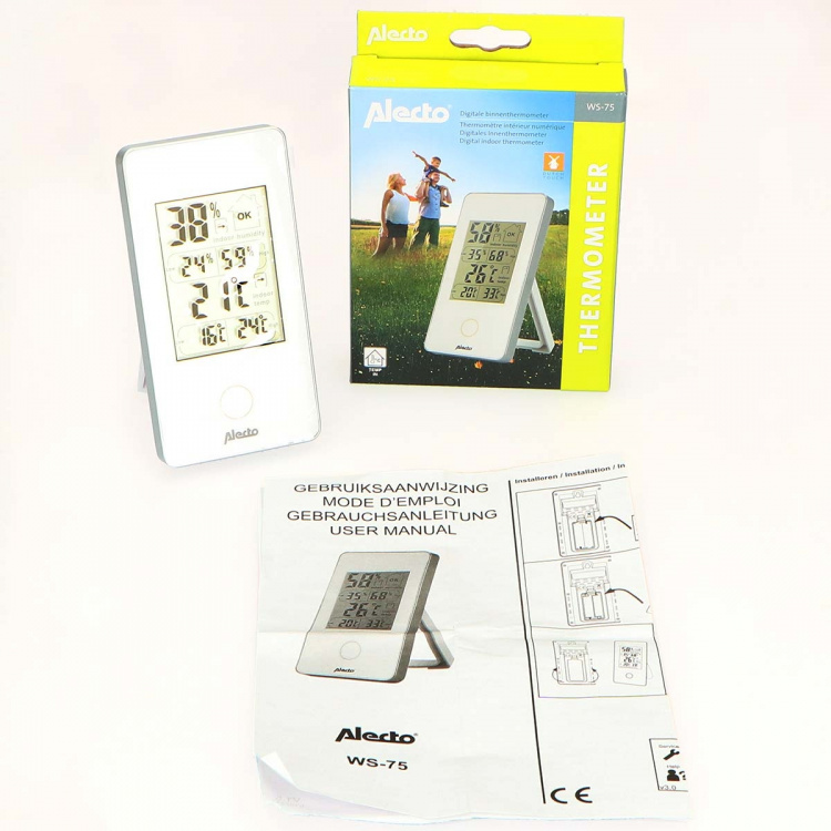 Alecto Digital indoor thermometer white Alecto Digital indoor thermometer white
