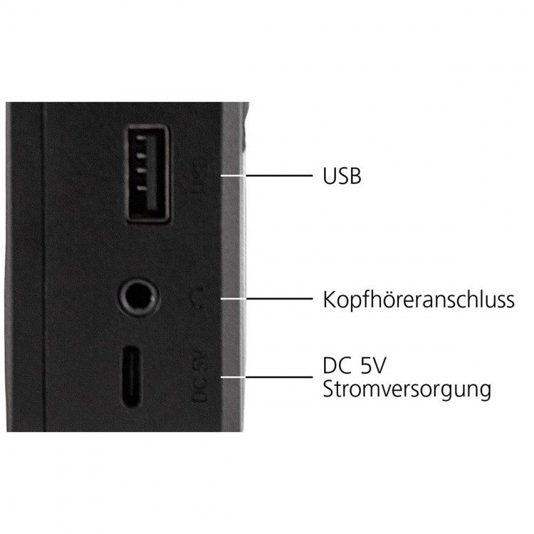 imperial DABMAN 17 portable DAB+/FM radio with Bluetooth Black