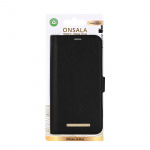 Onsala Wallet Case Eco 2 Card Slots MagSeries Black - iPhone 16 Plus