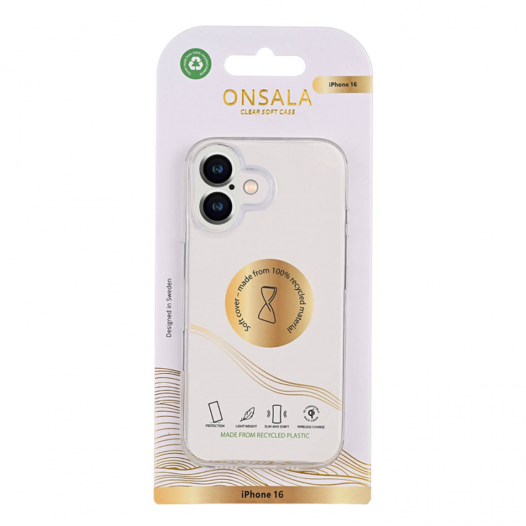 Onsala Phone Case Recycled TPU Transparent - iPhone 16