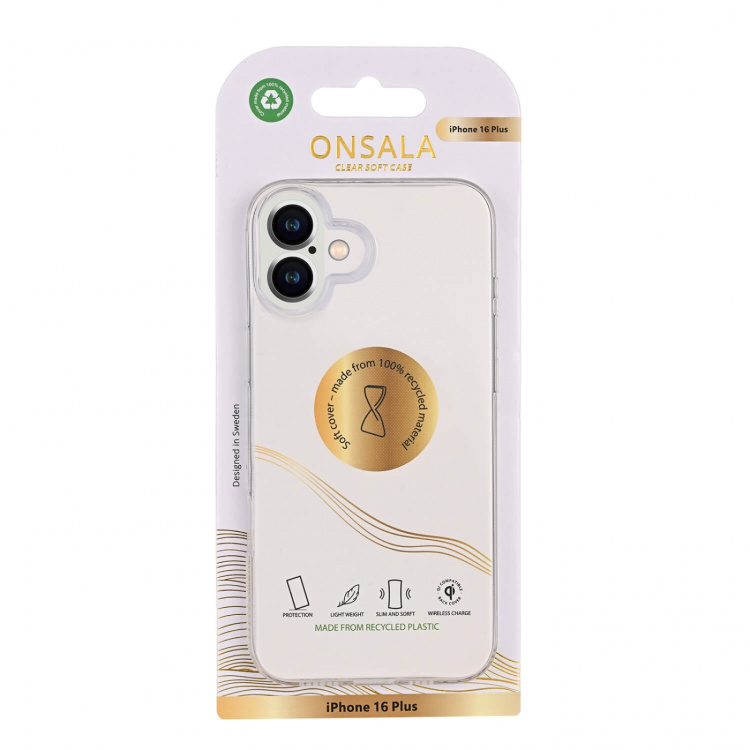 Onsala Phone Case Recycled TPU Transparent - iPhone 16 Plus Onsala Phone Case Recycled TPU Transparent - iPhone 16 Plus