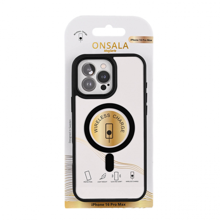Onsala Phone Case Bumper MagSeries Black & Clear - iPhone 16 Pro Max Onsala Phone Case Bumper MagSeries Black & Clear - iPhone 16 Pro Max