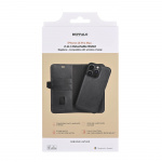 Buffalo Wallet Case 2-in-1 3 Card MagSeries Black - iPhone 16 Pro Max