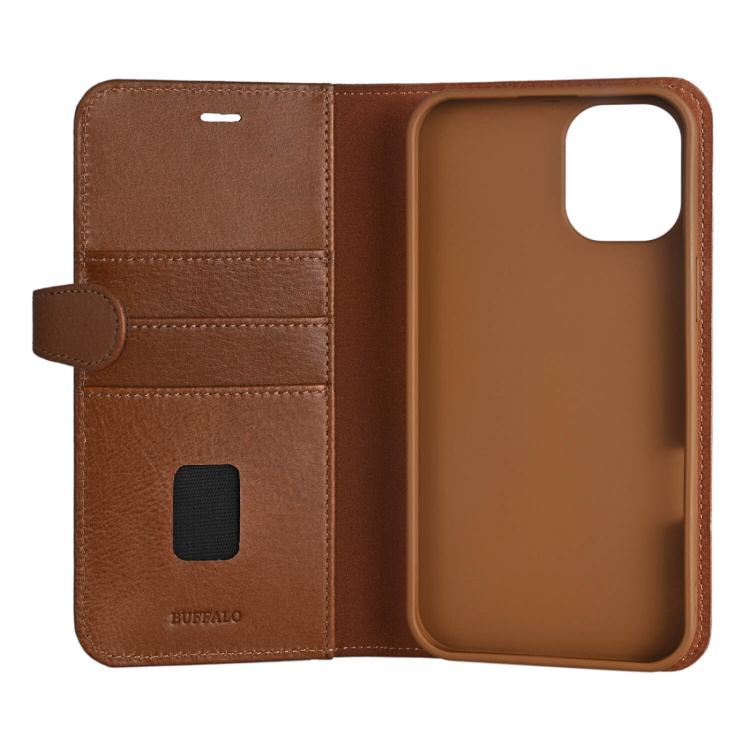 Buffalo Wallet Case 2-in-1 3 Card MagSeries Brown - iPhone 16 Plus Buffalo Wallet Case 2-in-1 3 Card MagSeries Brown - iPhone 16 Plus