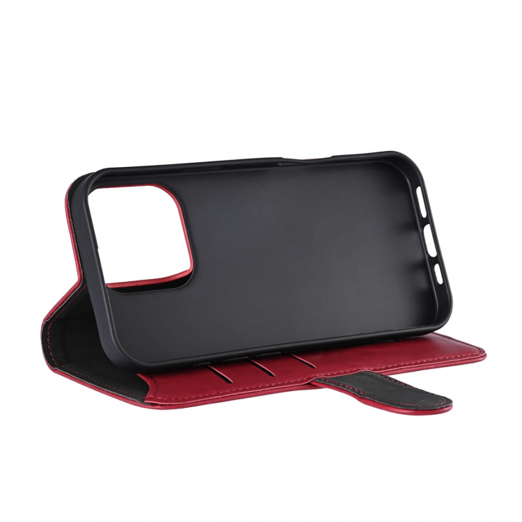 Gear Wallet Case 3 Card Slots Magseries Deep Red - iPhone 16 Pro