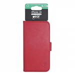 Gear Wallet Case 3 Card Slots Magseries Deep Red - iPhone 16 Gear Wallet Case 3 Card Slots Magseries Deep Red - iPhone 16