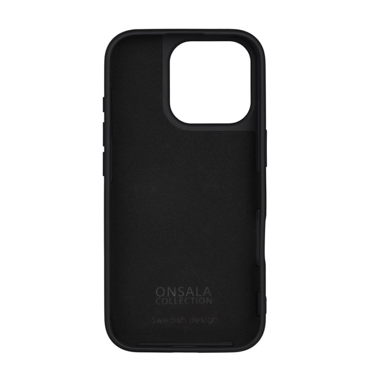 Onsala Phone Case with Silicone Feel Black - iPhone 16 Pro Onsala Phone Case with Silicone Feel Black - iPhone 16 Pro