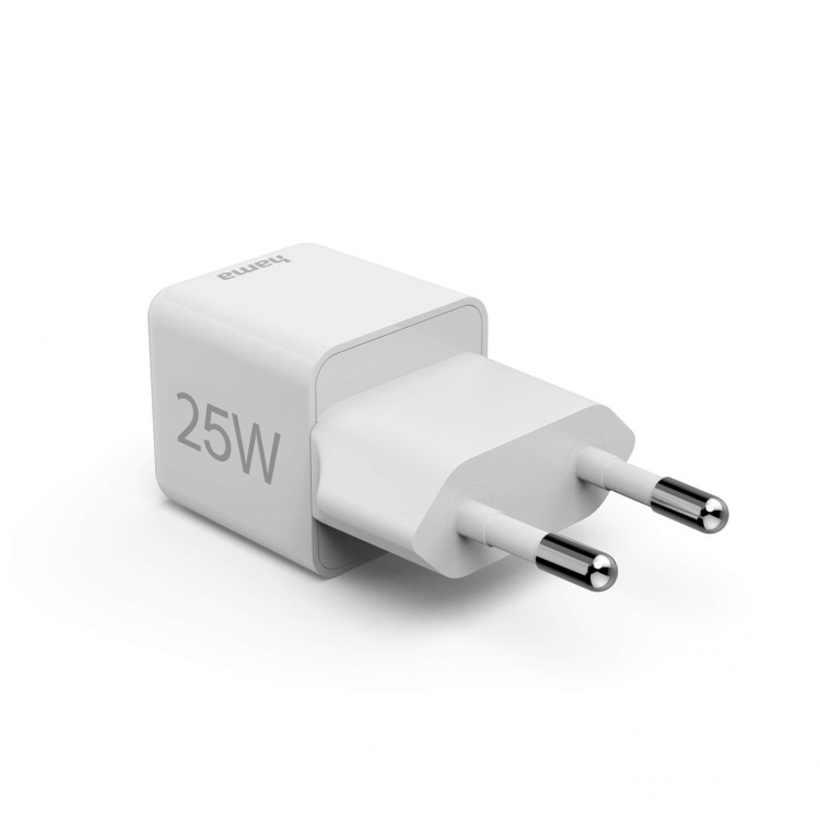 Hama Mini Fast Charger USB-C PD 25W White