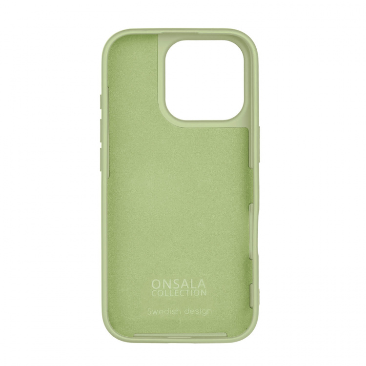 Onsala Phone Case with Silicone Feel Lime - iPhone 16 Pro Onsala Phone Case with Silicone Feel Lime - iPhone 16 Pro