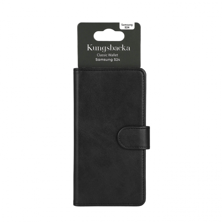 Kungsbacka Wallet Case 3 Card Slots Black - Samsung S24