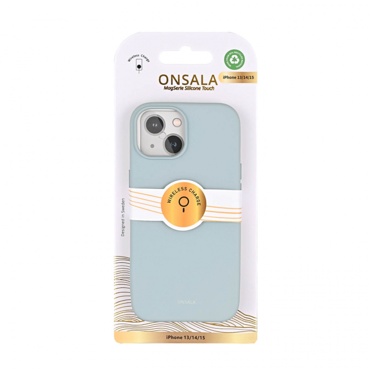 Onsala Phone Case with Silicone Feel Concrete - iPhone 13/14/15
