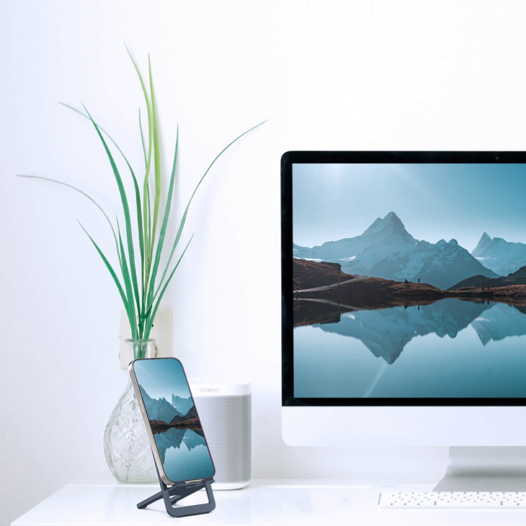 Desire2 Ultra Slim Phone Holder Aluminium Dark Grey Desire2 Ultra Slim Phone Holder Aluminium Dark Grey