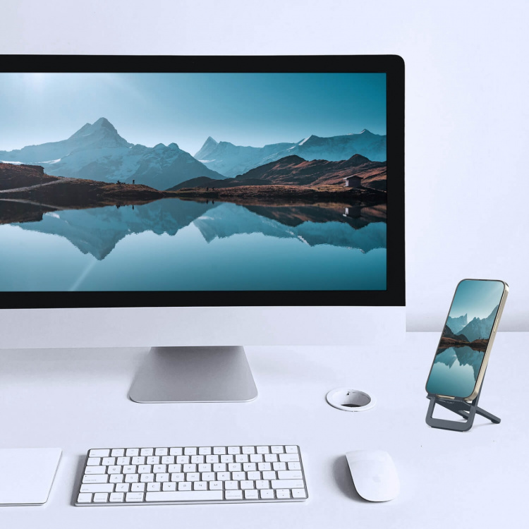 Desire2 Ultra Slim Phone Holder Aluminium Dark Grey Desire2 Ultra Slim Phone Holder Aluminium Dark Grey