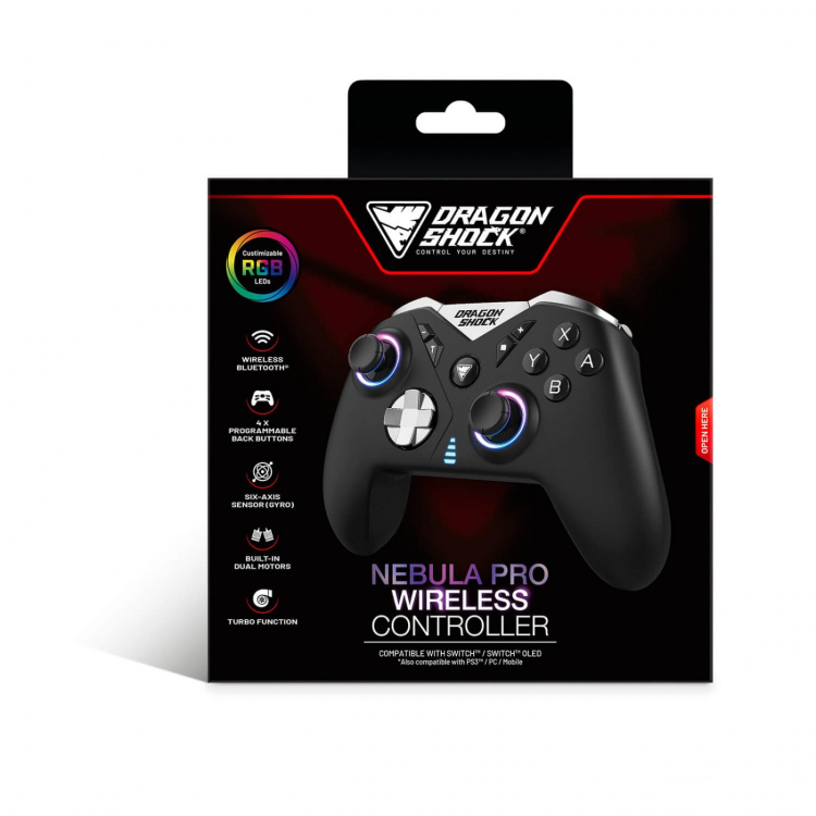 DragonShock Wireless Controller Nebula Pro for NSW Black