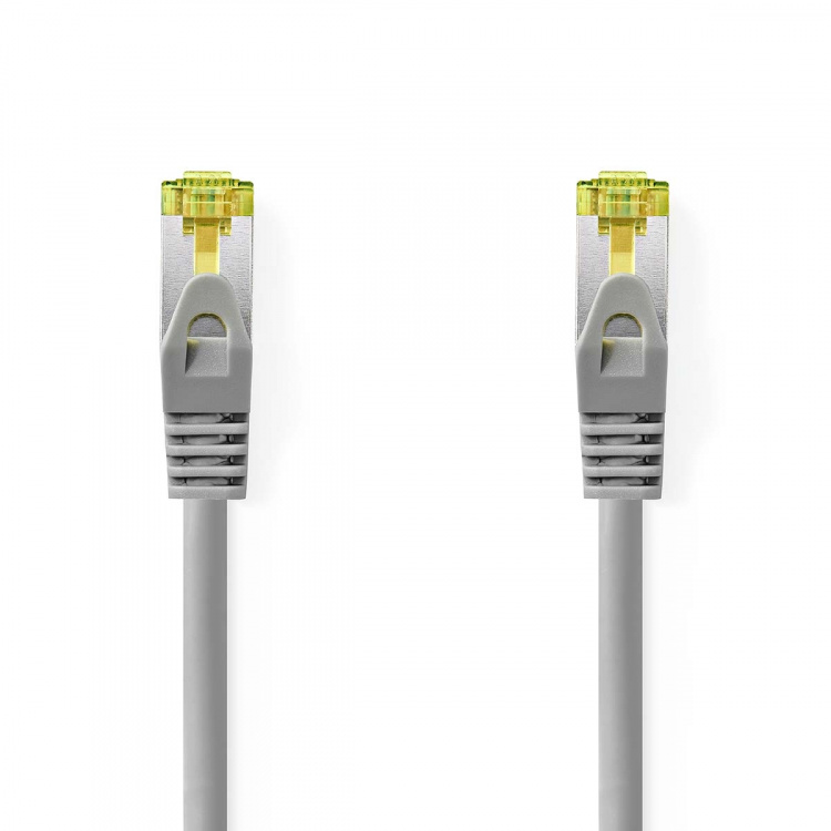 Nedis CAT7 Cable | S/FTP | RJ45 Male | RJ45 Male | 0.25 m | Round | LSZH | Grey | Label